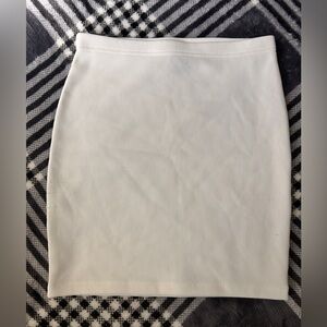 Forever 21 Off-White Pencil Skirt